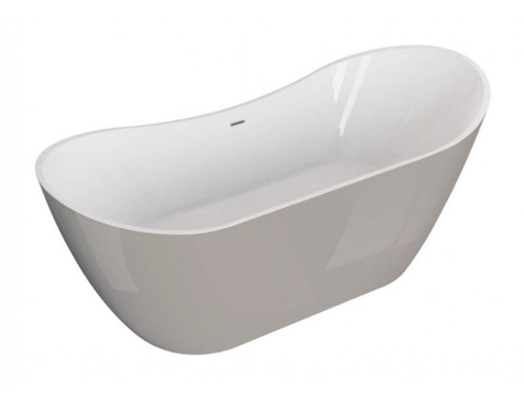Окремостояча ванна Polimat ABI 180x80, сіра + ніжки (00403)