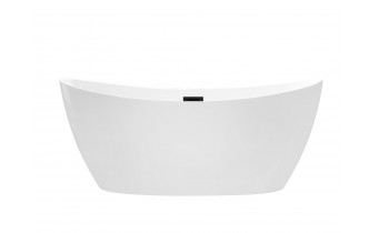 Окремостояча акрилова ванна Besco Ayla 170x80 з сифоном click / clack, чорний (WAS-170-ACZ)