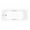 Ванна акрилова з ручками Besco Aria Plus 140x70, пряма + 2 ручки Standard (WAA-140-PU)