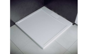 Душовий піддон акриловий, квадратний Besco Axim Ultraslim 80x80 см (BAX-80-KW)