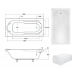 Ванна акрилова Besco Bona 190x80, пряма (WAB-190-PK) Ванна акрилова Besco Bona 190x80, пряма (WAB-190-PK)