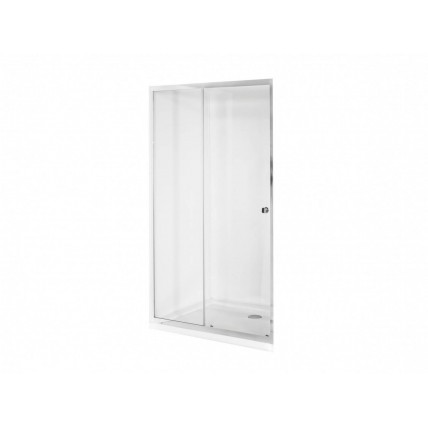 Душові розсувні двері Besco Duo Slide 110x195, хром (DDS-110)