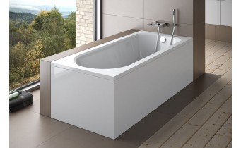 Ванна акрилова Besco Intrica 150x75, пряма + біла панель (екран) + ніжки (WAIN-150-PK-PN) Ванна акрилова Besco Intrica 150x75, пряма + біла панель (екран) + ніжки (WAIN-150-PK-PN)