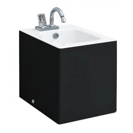 Підлогове біде ArtСeram Block, black white (BKB0020150)
