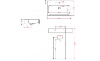 Підвісний умивальник ArtСeram Block, matt white (BKL0010500)
