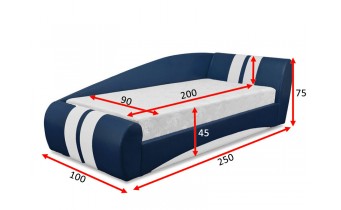 Односпальне ліжко ТМ Віка Драйв 90x200 (DR90)