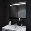 Прямокутне дзеркало з LED підсвіткою у ванну Norway 800, підвісне 80x60x4 см