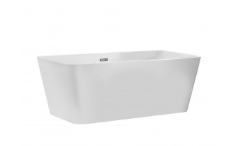 Окремостояча акрилова ванна Besco Evita 160x80 з сифоном click / clack, чорний (WAS-160-ECZ)
