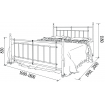Двоспальне ліжко Метал-дизайн Bella-Letto Неаполь 180x190 (MT-BL-D-N3) Двоспальне ліжко Метал-дизайн Bella-Letto Неаполь 180x190 (MT-BL-D-N3)