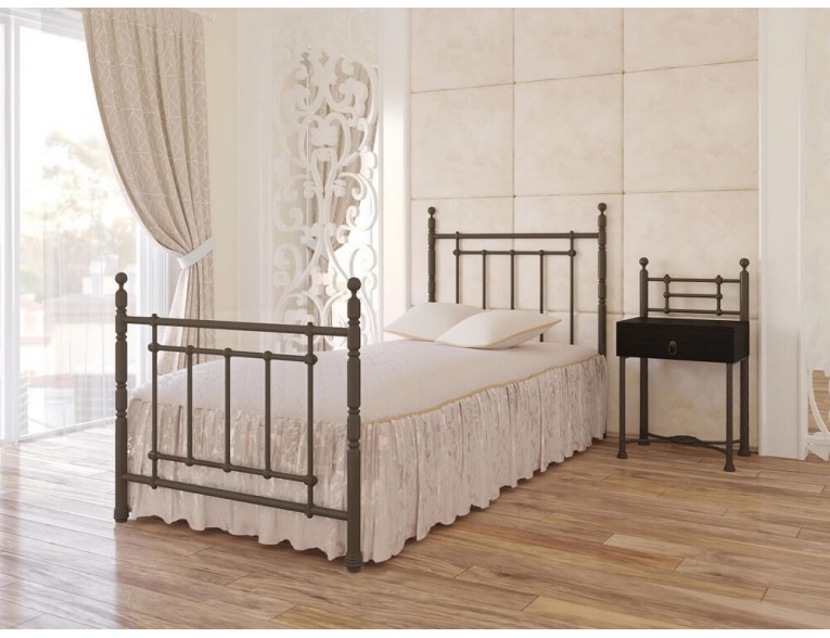 Односпальне ліжко Метал-дизайн Bella-Letto Неаполь 90x200 (M-BL-O-N2)