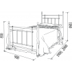 Односпальне ліжко Метал-дизайн Bella-Letto Неаполь 90x200 (M-BL-O-N2) Односпальне ліжко Метал-дизайн Bella-Letto Неаполь 90x200 (M-BL-O-N2)
