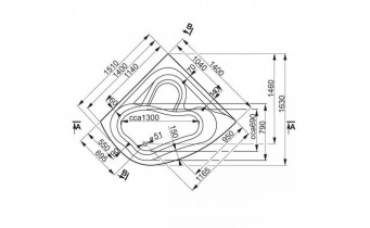 Ванна акрилова Vagnerplast Paria 140x140 см (VPBA151PAI3X-01)