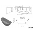 Ванна Riho Granada окремостояча 170x80 L см (BS18) Ванна Riho Granada окремостояча 170x80 L см (BS18)