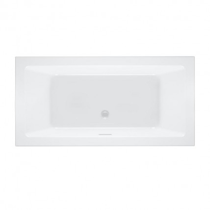 Акрилова ванна Riho Rethink Cubic Plug & Play 160x70 L, пряма з сифоном click / clack + ніжки (BD88005)