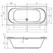 Ванна акрилова Riho Taurus пряма 170x80 см (BC07) Ванна акрилова Riho Taurus пряма 170x80 см (BC07)