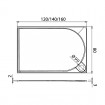 Душовий піддон NEW TRENDY FLUO 160x80x3 см (B-0356) Душовий піддон NEW TRENDY FLUO 160x80x3 см (B-0356)