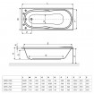 Ванна акрилова пряма Excellent Sekwana 160x70 см (WAEX.SEK16WH) Ванна акрилова пряма Excellent Sekwana 160x70 см (WAEX.SEK16WH)
