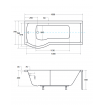 Акрилова ванна з душовою шторкою Besco Inspiro 150x70 L, асиметрична + чорна панель (WAI-150-NLE-BL) Акрилова ванна з душовою шторкою Besco Inspiro 150x70 L, асиметрична + чорна панель (WAI-150-NLE-BL)