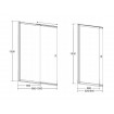 Душова шторка на ванну Besco Easy Slide Black 100x150 см, на 2 секції, прозоре скло, профіль чорний матовий (PESB-2S) Душова шторка на ванну Besco Easy Slide Black 100x150 см, на 2 секції, прозоре скло, профіль чорний матовий (PESB-2S)
