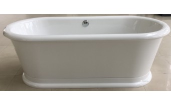 Окремостояча акрилова ванна Volle 180x85 з сифоном click / clack (12-22-807)