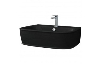 Підвісний умивальник ArtСeram Azuley, glossy black (AZL0030300) Підвісний умивальник ArtСeram Azuley, glossy black (AZL0030300)