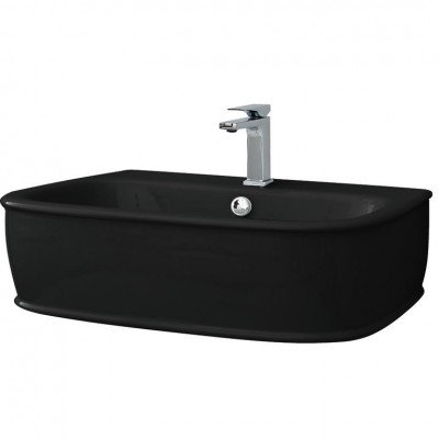 Підвісний умивальник ArtСeram Azuley, glossy black (AZL0030300) Підвісний умивальник ArtСeram Azuley, glossy black (AZL0030300)