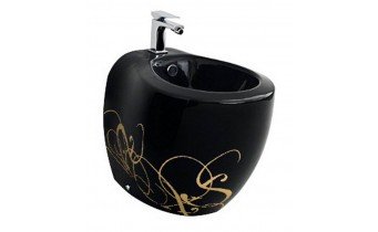 Підлогове біде ArtСeram Blend, gold lettering on black (BLB0020306) Підлогове біде ArtСeram Blend, gold lettering on black (BLB0020306)