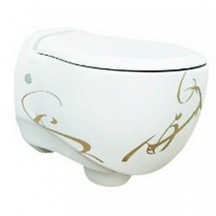 Підвісний унітаз ArtCeram Blend, gold lettering (BLV0010106)