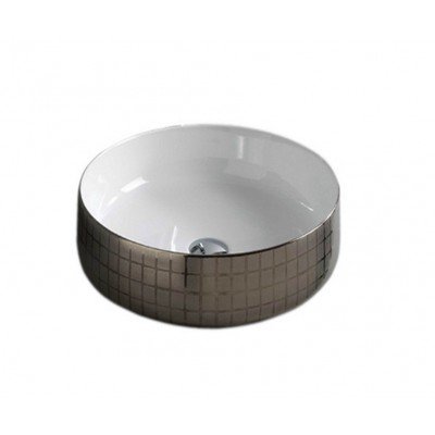 Умивальник на стільницю ArtCeram Cognac 42, platinum mosaic (COL0010158) Умивальник на стільницю ArtCeram Cognac 42, platinum mosaic (COL0010158)