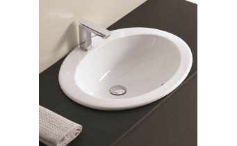 Врізний умивальник ArtCeram Eolo, white (ELL0010100)