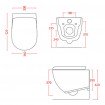 Підвісний унітаз ArtCeram File 2.0, glossy white (FLV0010100) Підвісний унітаз ArtCeram File 2.0, glossy white (FLV0010100)