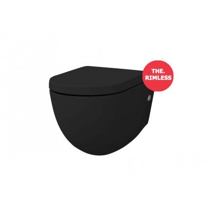 Підвісний унітаз ArtCeram File 2.0 THE.RIMLESS, glossy black (FLV0040300)