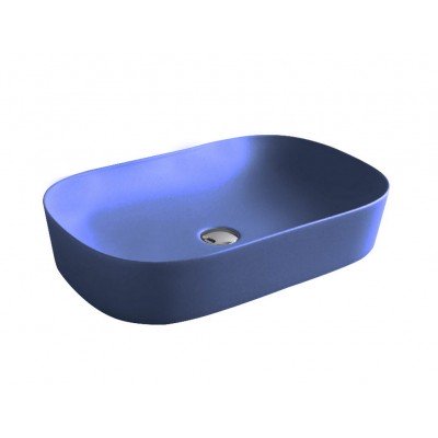 Умивальник на стільницю ArtCeram Ghost 65, blue sapphire (GHL0021500) Умивальник на стільницю ArtCeram Ghost 65, blue sapphire (GHL0021500)