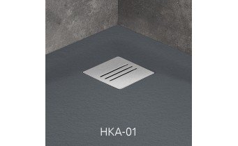 Душовий піддон, камяний Radaway Kyntos A 90x90 см, антрацит (HKA9090-04)