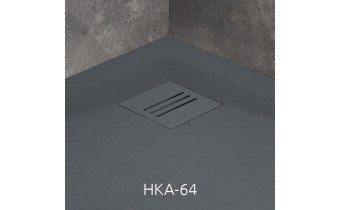 Душовий піддон, камяний Radaway Kyntos A 90x90 см, антрацит (HKA9090-04)