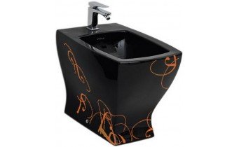 Підлогове біде ArtCeram Jazz, gold lettering black (JZB0020306) Підлогове біде ArtCeram Jazz, gold lettering black (JZB0020306)
