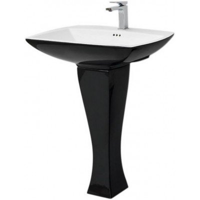 Підвісний умивальник ArtCeram Jazz, black white (JZL0040150) Підвісний умивальник ArtCeram Jazz, black white (JZL0040150)