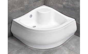 Душовий піддон напівкруглий глибокий Radaway Korfu A 90x90x48,5 см, білий, з місцем для сидіння (4S99400-03) Душовий піддон напівкруглий глибокий Radaway Korfu A 90x90x48,5 см, білий, з місцем для сидіння (4S99400-03)