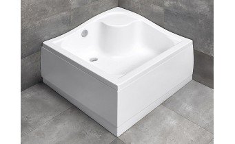 Душовий піддон глибокий акриловий, квадратний Radaway KORFU C 80x80 см з місцем для сидіння (4C88400-03) Душовий піддон глибокий акриловий, квадратний Radaway KORFU C 80x80 см з місцем для сидіння (4C88400-03)