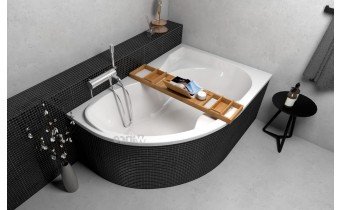 Акрилова асиметрична ванна Polimat Dora 170х110 см, Правостороння + ніжки з кріпленням + сифон (система зливу) (00315S) Акрилова асиметрична ванна Polimat Dora 170х110 см, Правостороння + ніжки з кріпленням + сифон (система зливу) (00315S)