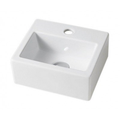 Підвісний умивальник ArtCeram Fuori box mini, white (TFL0190100) Підвісний умивальник ArtCeram Fuori box mini, white (TFL0190100)
