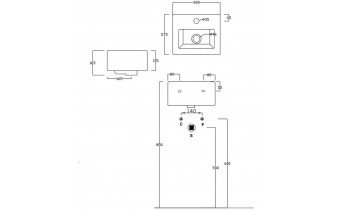 Підвісний умивальник ArtCeram Fuori box mini, white (TFL0190100)