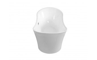 Окремостояча акрилова ванна Besco Amber 170x80 з сифоном click / clack, чорний (WAS-170-ABC)