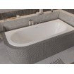 Акрилова ванна Besco Avita Slim + 150x75 L, асиметрична + сифон золотий (WAV-150-LPZ)