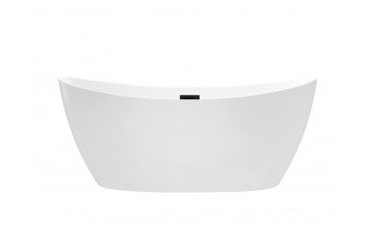 Окремостояча акрилова ванна Besco Ayla 170x80 з сифоном click / clack, чорний (WAS-170-ACZ)