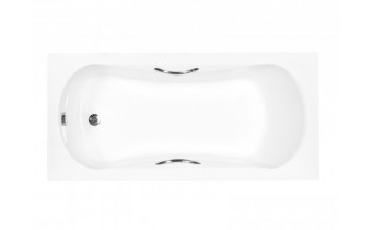 Ванна акрилова з ручками Besco Aria Plus 140x70, пряма + 2 ручки Standard (WAA-140-PU)