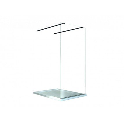 Душова кабіна Besco Aveo Due Black 90x195, прозоре скло (ADB-90-195C)