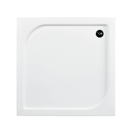 Душовий піддон акриловий, квадратний Besco Oskar 80x80 см (BAO-80-PK)