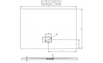 Душовий піддон Riho Basel 406 1200х800, білий (DC16)