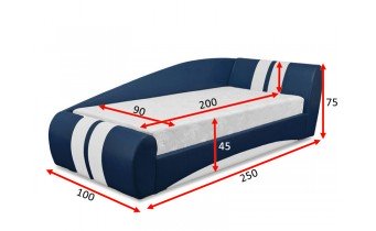 Односпальне ліжко ТМ Віка Драйв 90x200 (DR90)
